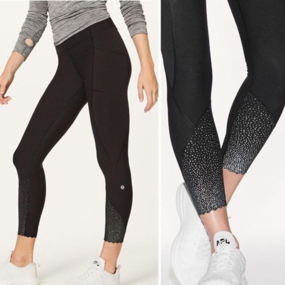 Lululemon, Black Tight Stuff Tight, Black Brushed | Size 4, 25” Inseam